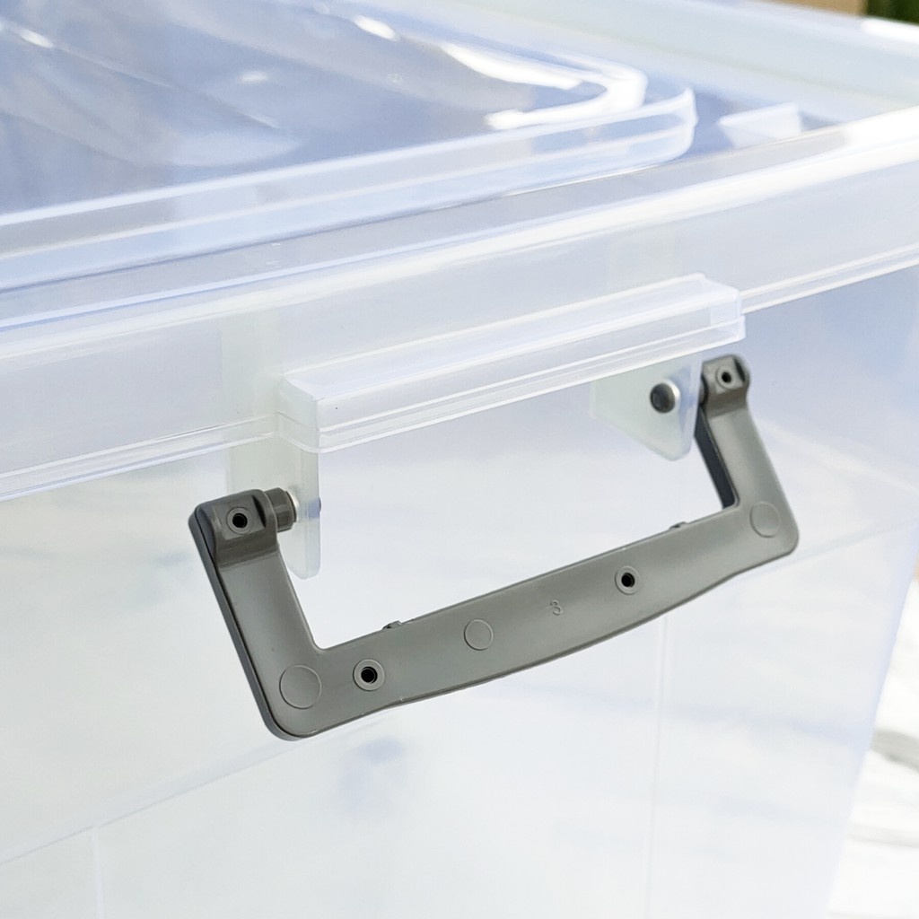 Storage Box Transparent Container 25L/40/65 Litre BPA-Free with Wheel ...