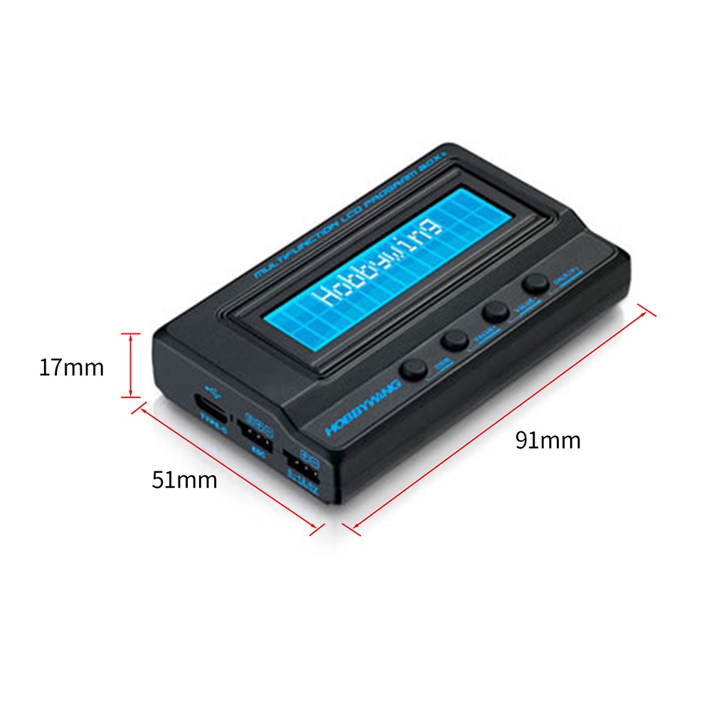 HOBBYWING Program Card LCD/LED/OTA ESC Programming Box Multifunction ...
