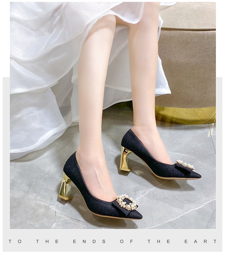 SWEETC Kasut raya perempuan Raya Heels kasut dinner glitter kasut ...