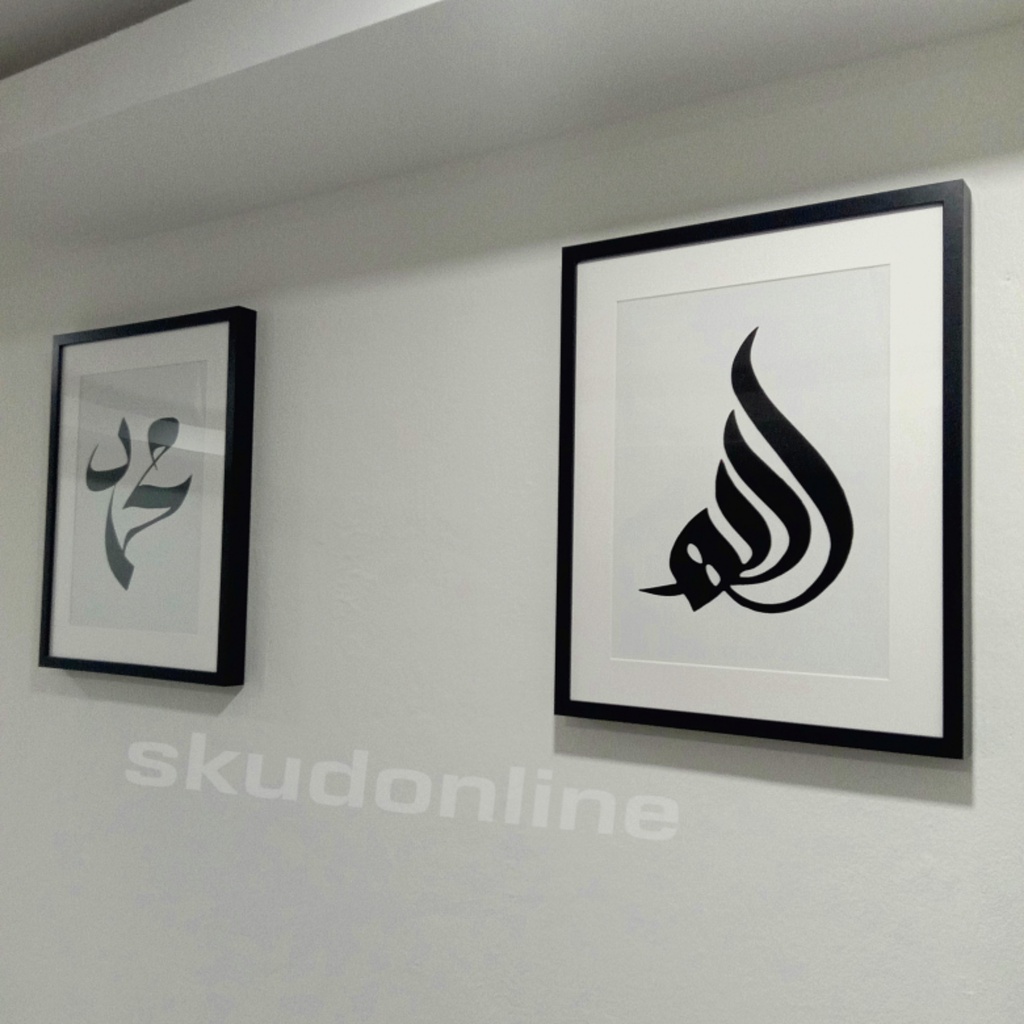 Minimalist Design Wall Frame Nordic Black And White Frame Big Size ...