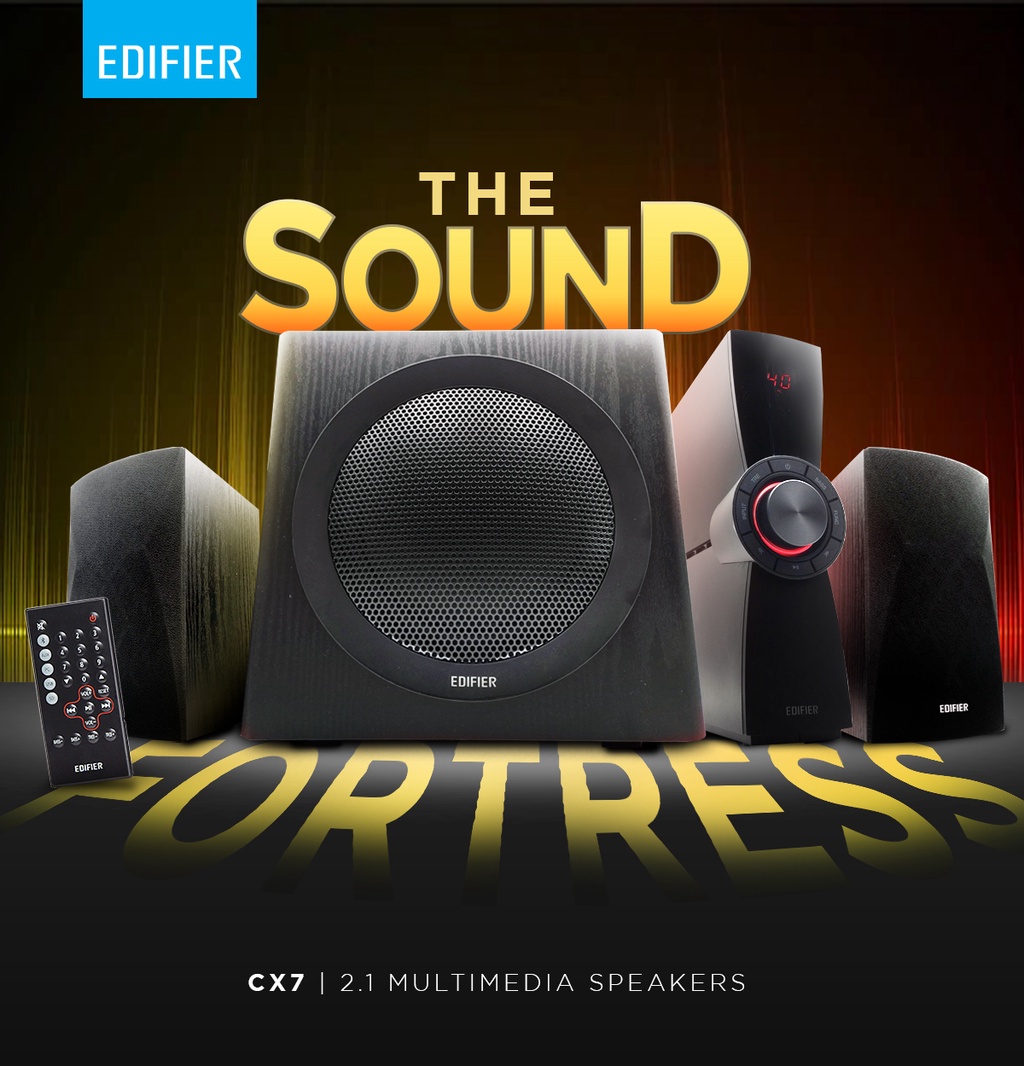 Edifier CX7 - 2.1 PC Multimedia Speaker system with Bluetooth | SD