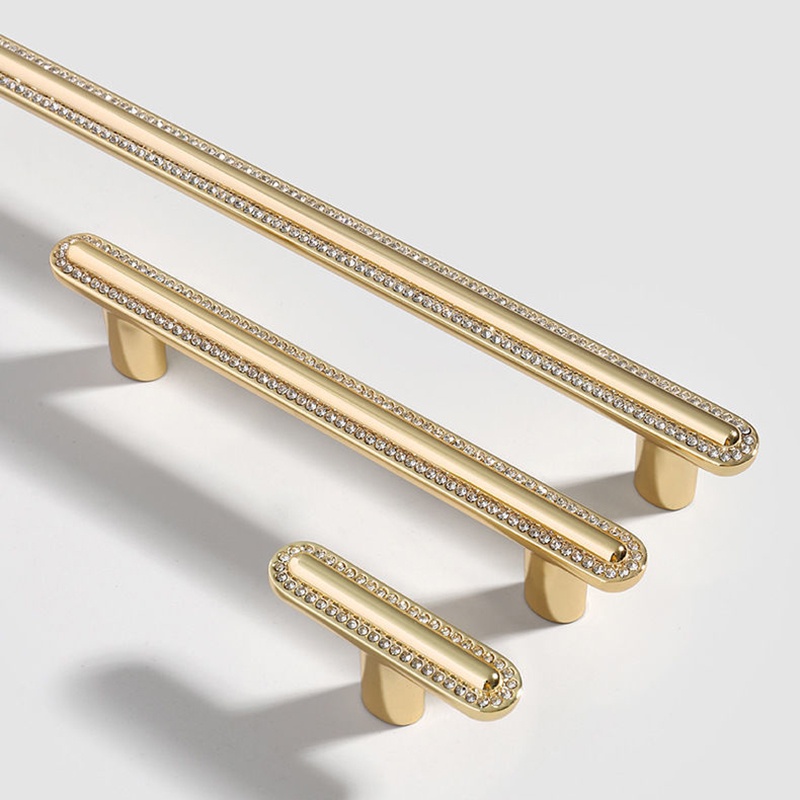 Diamond Crystal Handles for Cabinets and Drawers Modern Black Furniture ...