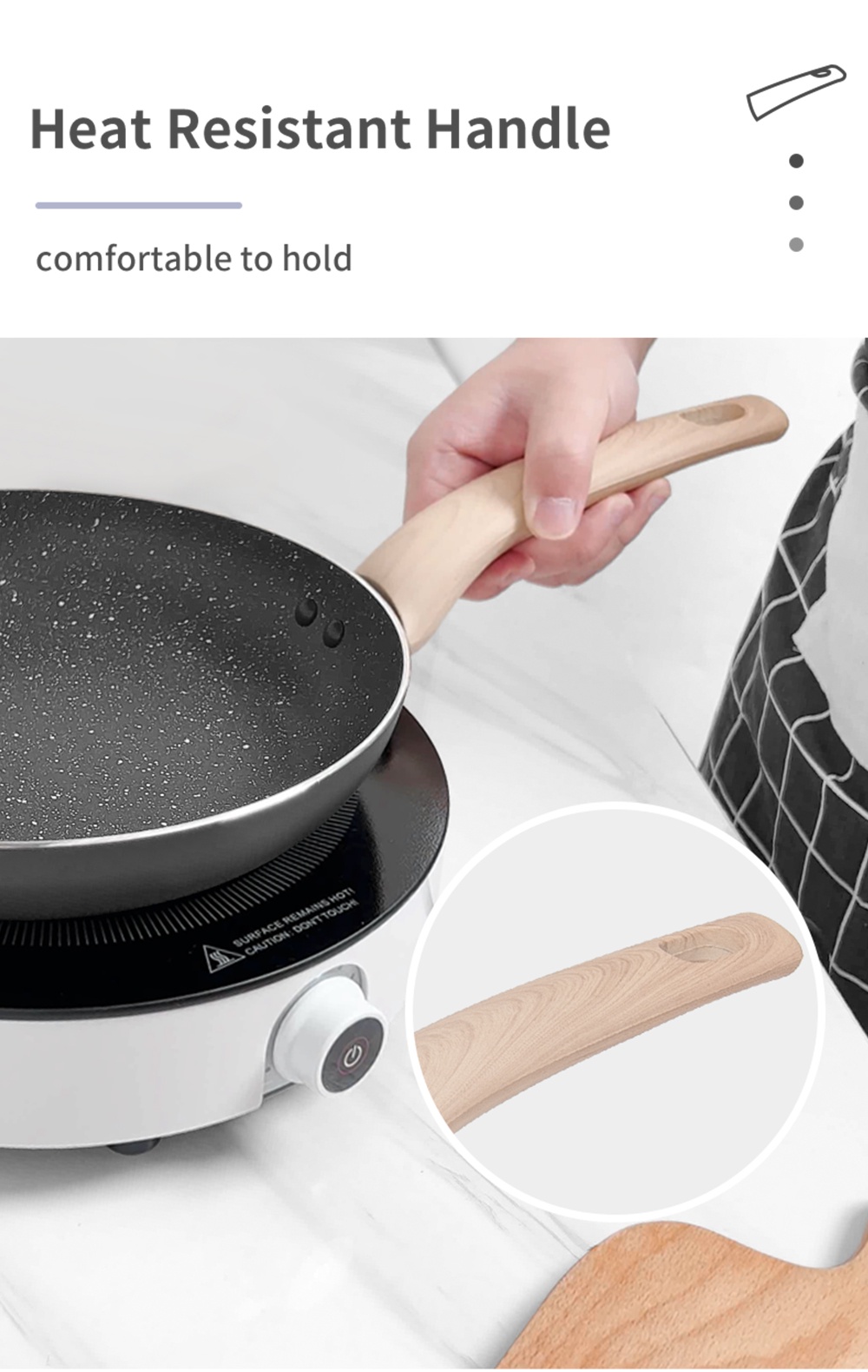 Simplus 24cm Fry Pan/24cm Soup Pot/28cm Wok/18cm Sauce Pot U.S. XYLAN