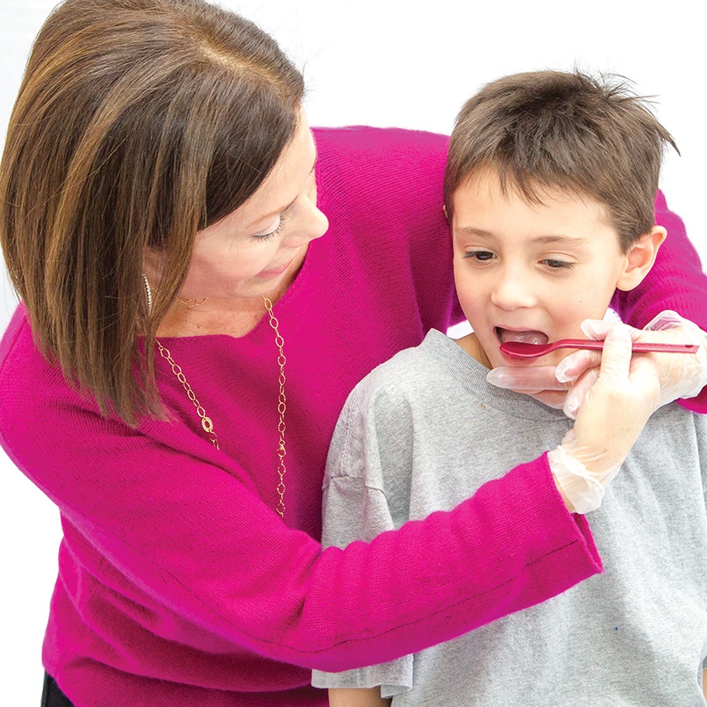 ARK Smooth Maroon Spoon encouraging lip closure increasing oral sensory ...