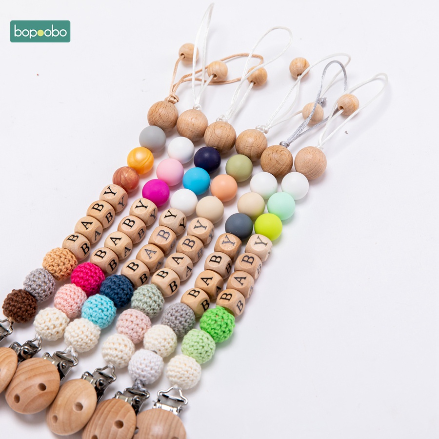 【Free customization of 6 letters】Pacifier chain Pacifier Clips ...