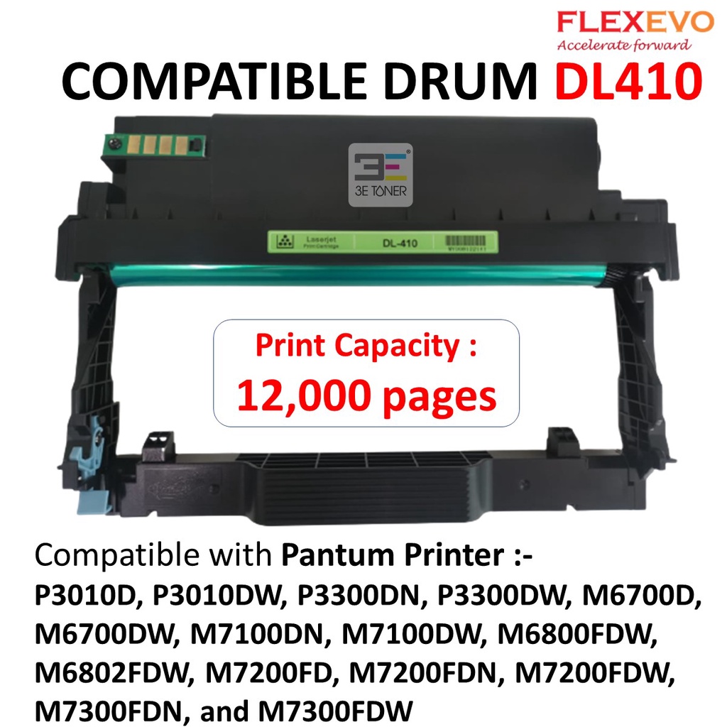 Tamburo Pantum DL-410 Per Stampanti - Compatibile Con Modelli P3010DW, M6800FDW, Ecc. - Foto 9