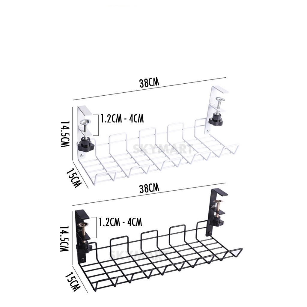 Under Desk Cable Organizer under desk cable management Storage