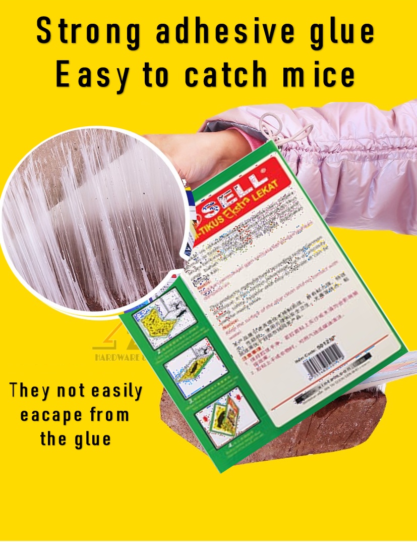 Green Killer Mouse & Rat Sticky Glue Trap Board Pest Control Rats Catcher  Papan Pelekat Tikus