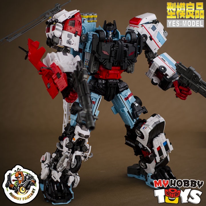 Yes Model Transformable Robot -KO Oversize Maketoys Guardia Defensor  Combiner Set of 5 ( YM-13 YM-14 YM-15 YM-16 YM-17 ) | Shopee Malaysia