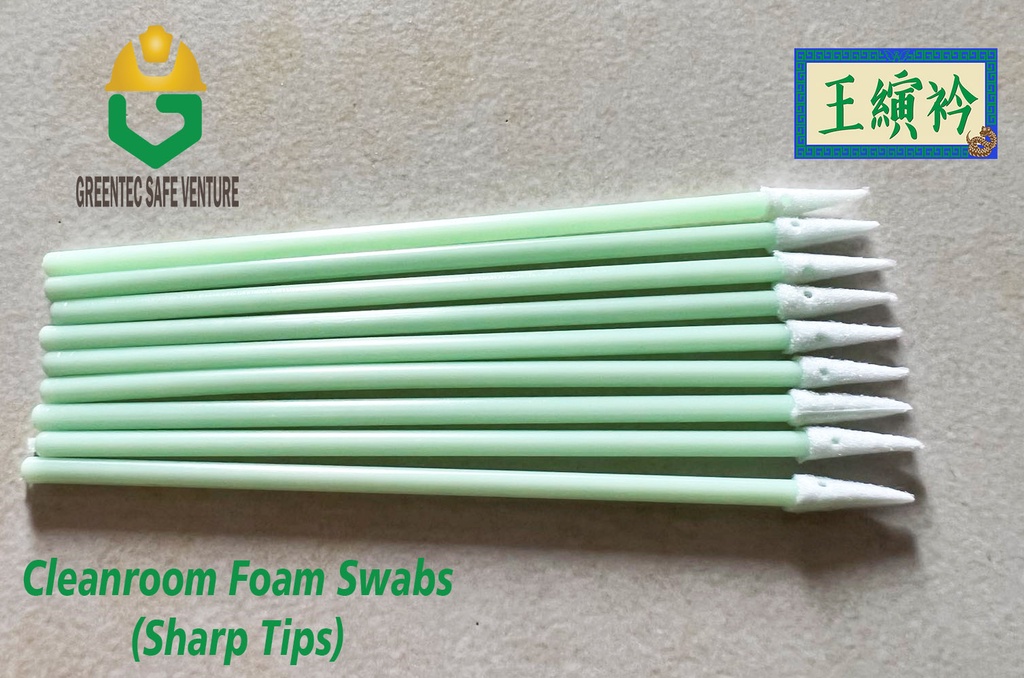 Cleanroom Foam Swabs Cleaning stick sharp tips 500pcs 3inch wiping 750 ...