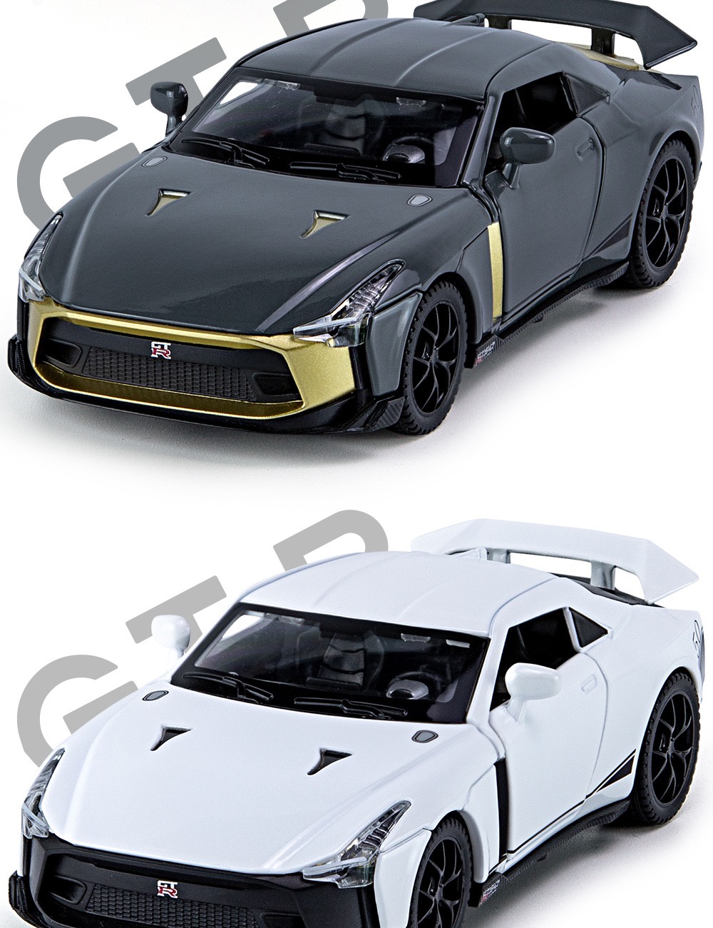 【RUM】1:32 Scale Nissan GT-R50 Alloy Car Model Light & Sound Effect ...