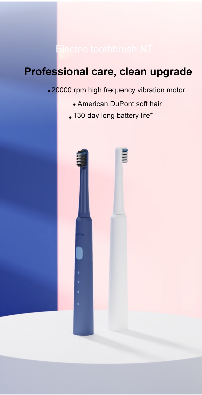 realme N1 Sonic Electric Toothbrush Frequency Sonic Motor 3 Mode USB ...