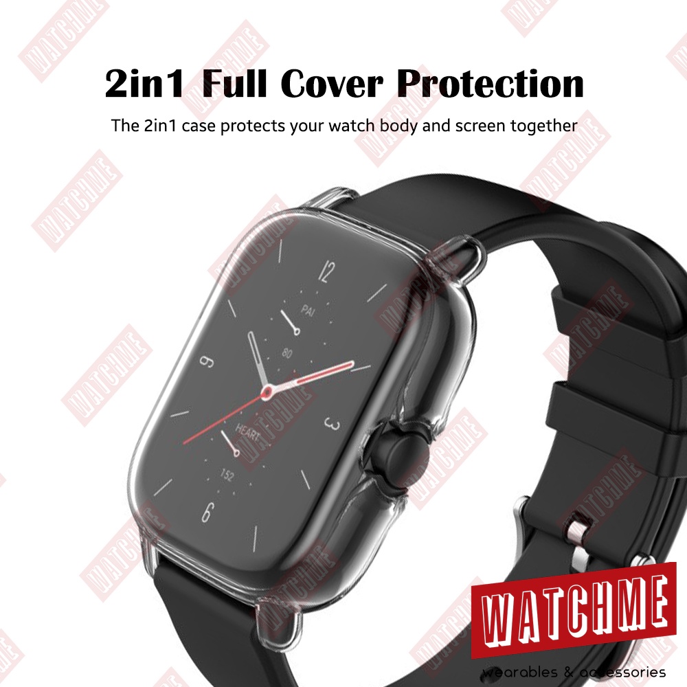 Amazfit GTS Series Protector Case, 2in1 Soft Casing With Screen Cover ...