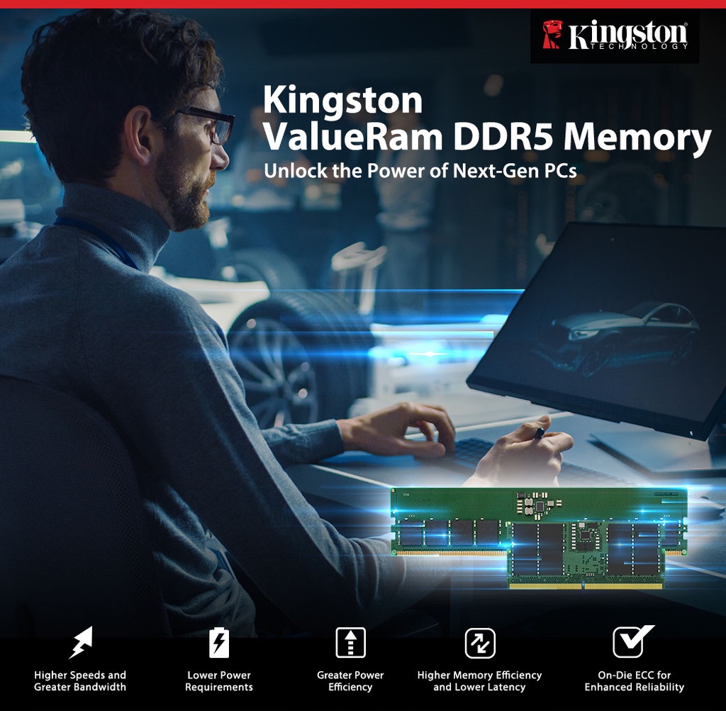 KINGSTON VALUE RAM 8GB / 16GB / 32GB DDR5 4800 MHZ SODIMM NOTEBOOK ...