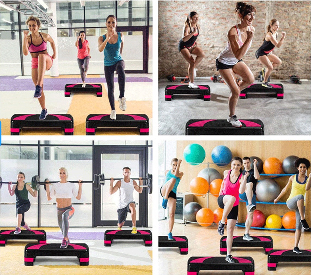 【Local Seller】 Adjustable Non-Slip Aerobic Step Board Stepper exercise ...