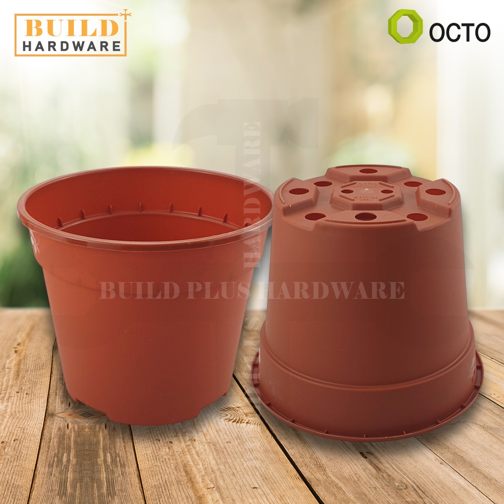 Prosper Plast DNAT120 – Vaso Per Fiori In Plastica Nature – Oliva – Ø12 X H12.2 Cm