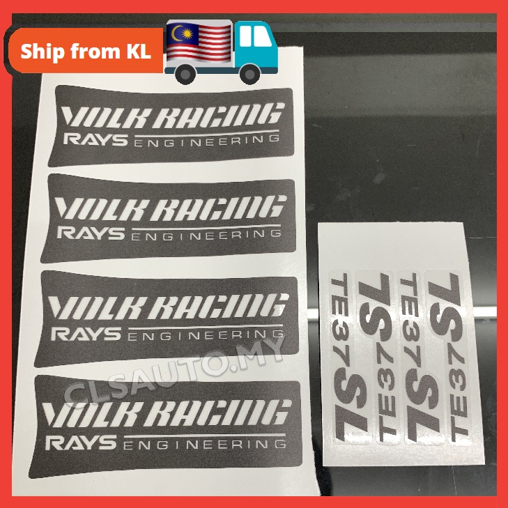 Rays Volk Racing TE37 SL Rim Sticker | Shopee Malaysia