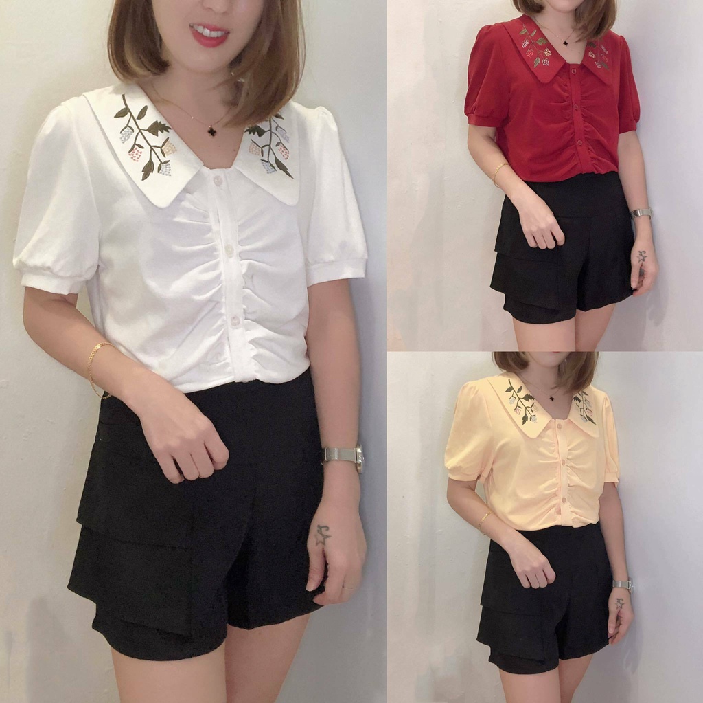 （MISS BRAND)Women Clothing Bust 97cm Medium Size Fashion Tops cotton ...