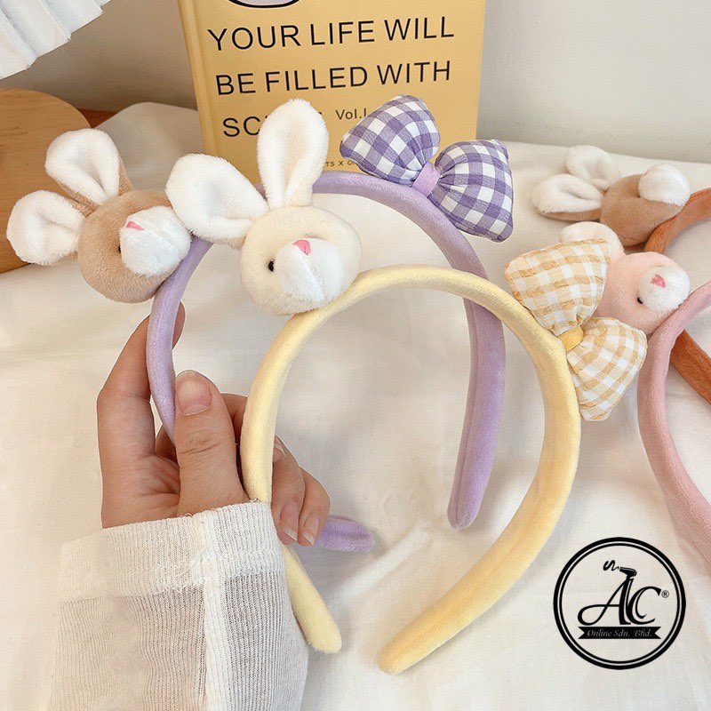 Rabbit Ribbon Headband Hair Band Head Band Cute Cekak Rambut ...