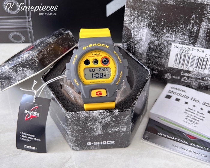 G SHOCK Classic yellow DW-6900Y-9DR / GMD-S6900Y-9DR / DW-6900Y-9