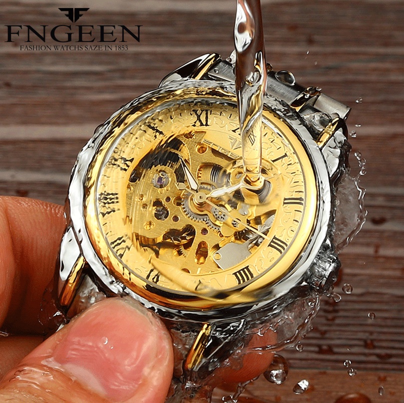 Full Set Authentic Automatic Watch Jam Tangan FNGEEN Tempered Mirror ...