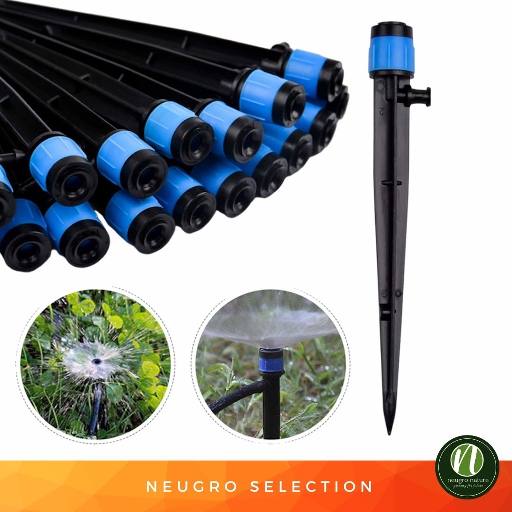 Neugro Irrigation Dripper Sprinkler 360°(26cm/18cm) + 1 Meter Tube with ...