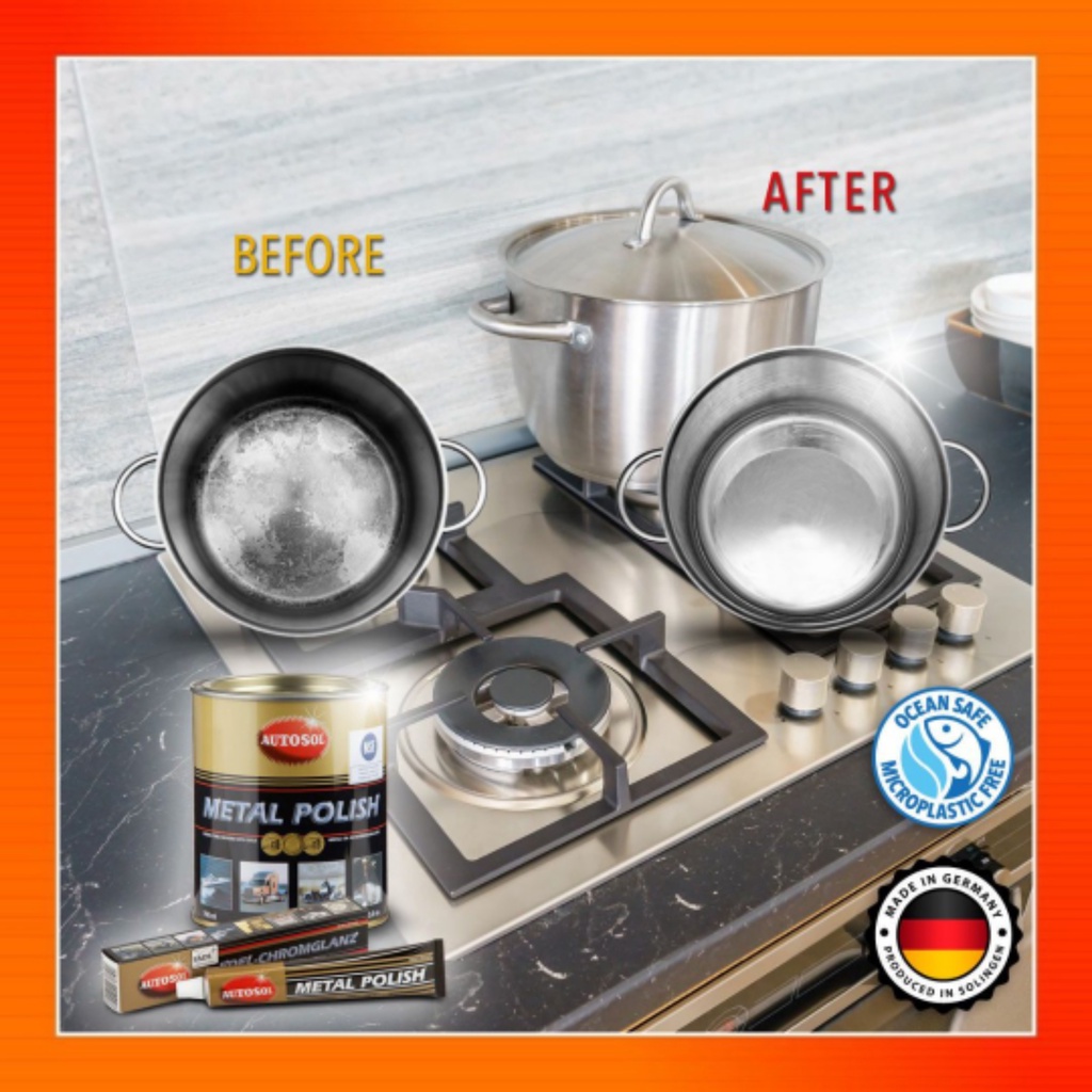 AUTOSOL METAL POLISH RUST REMOVER STAINLESS STEEL POLISH CLEANER KILAT