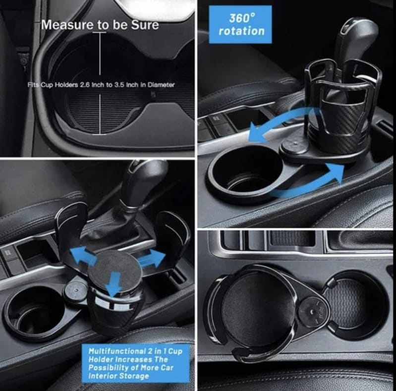 New 4 In 1 Multifunctional Adjustable Car Cup Holder Expander Adapter ...