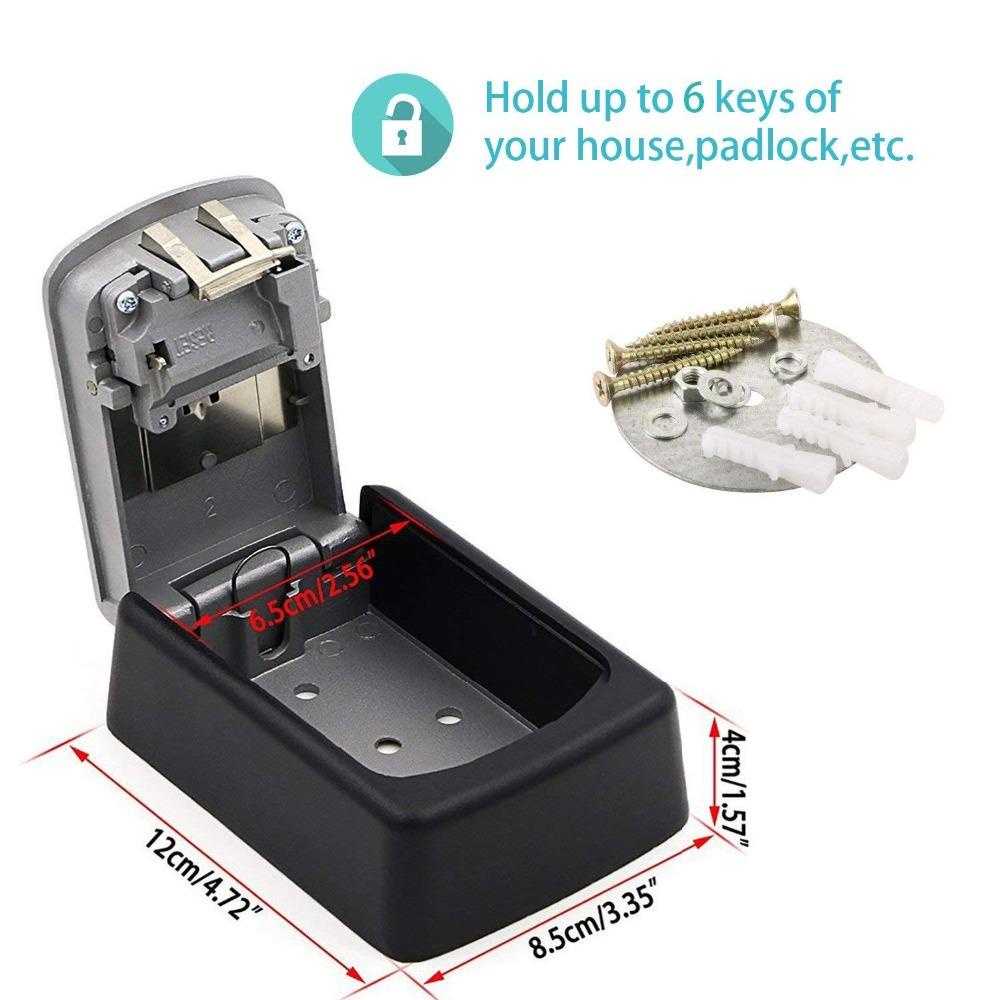Travel Star 4 DIGIT Password Key Storage Box Wall Mounted Safety Lock ...