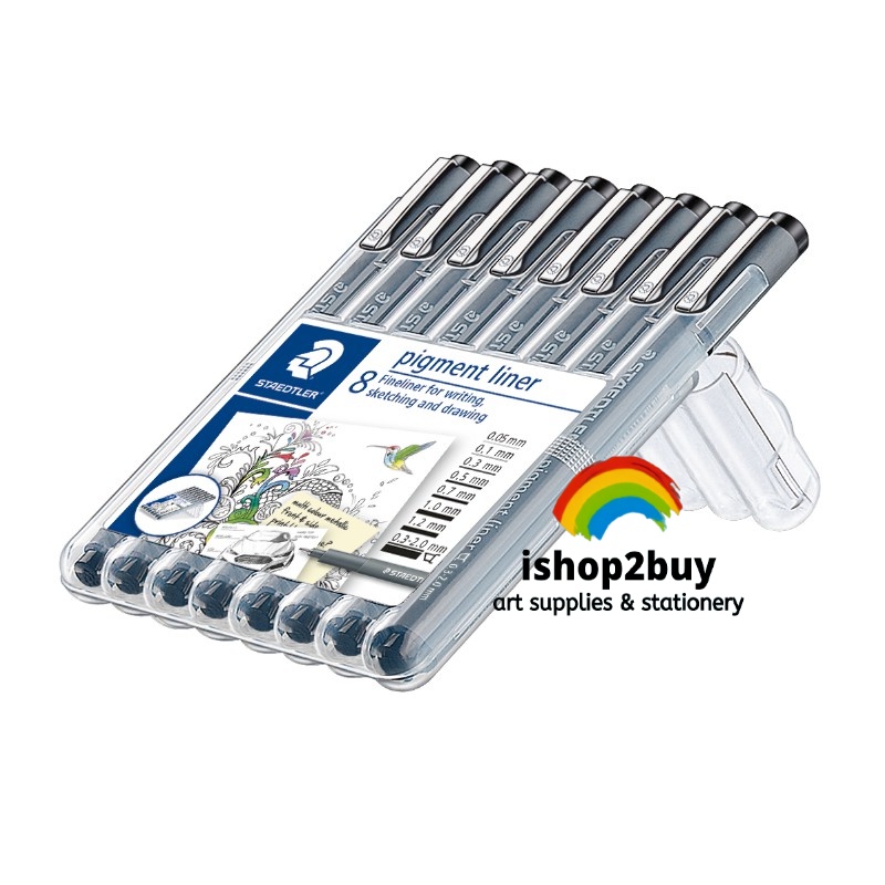 STAEDTLER Pigment Liner With Casing Fineliner Drawing Pen Sketching ...