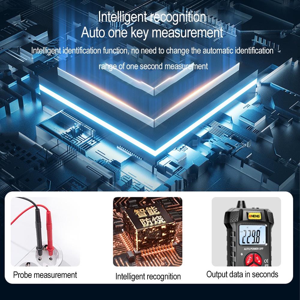 DIYMORE M167 Intelligent Automatic Multimeter Digital High Precision ...
