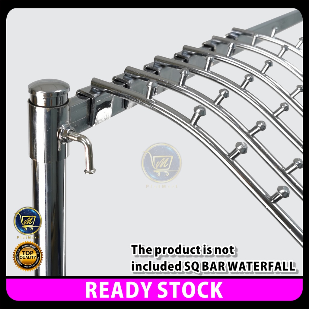 PlatMart - [READY STOCK] 1 & 2 Layer Chrome Steel Square Bar Tube ...