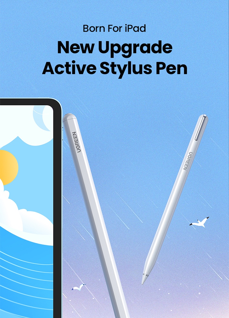 UGREEN Stylus Pen for Apple Pencil Magnetic Wireless Charging for iPad ...