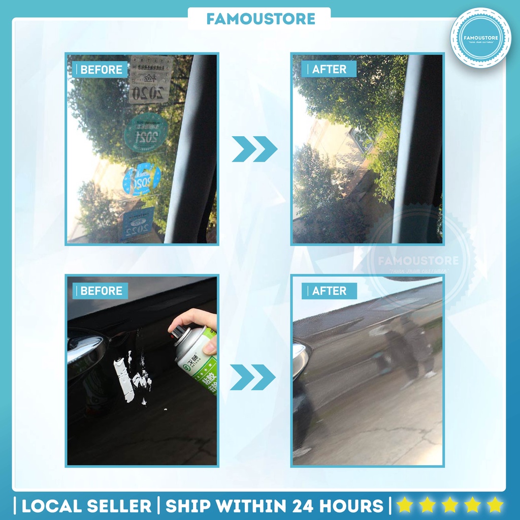 Adhesive Sticker Remover Spray Double Tape Poster Wall Car Sticker Glue ...