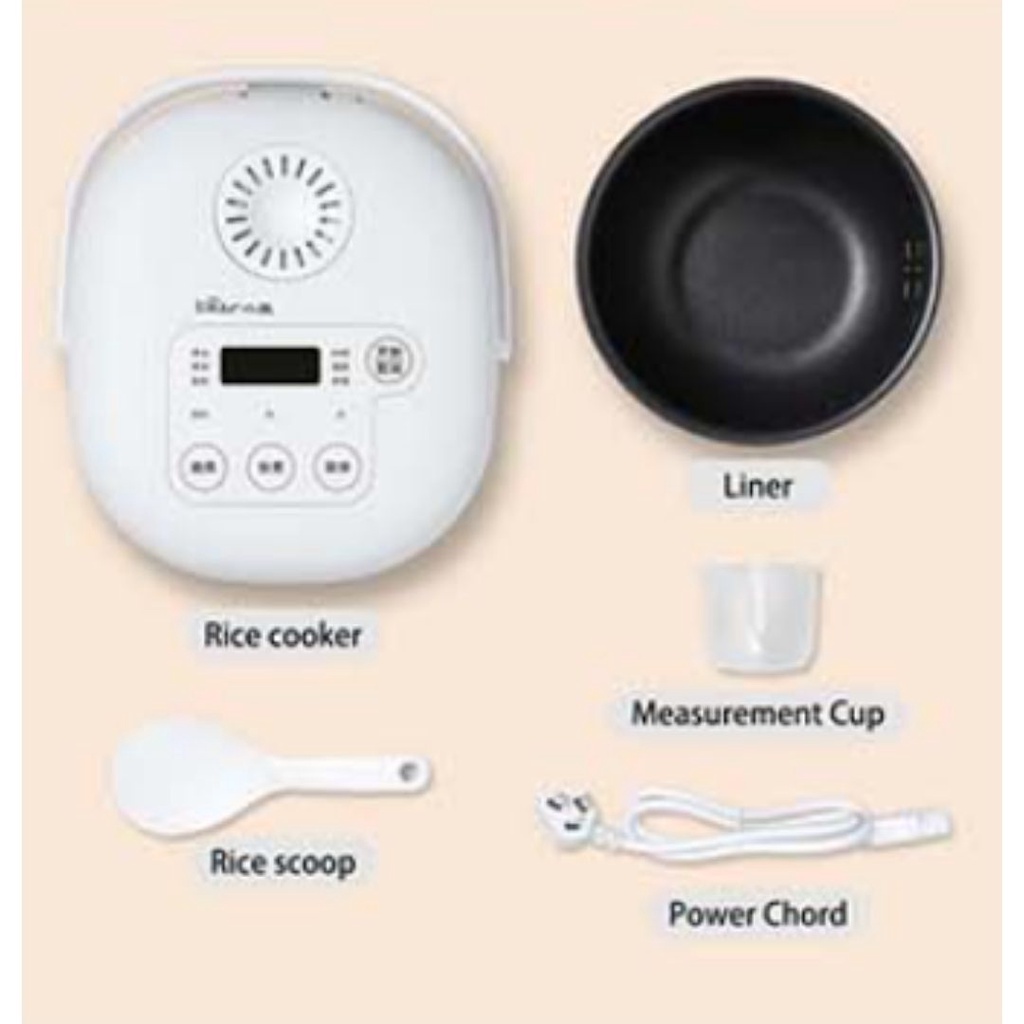 Bear 1.5L Smart Rice Cooker 8 Cooking Menu BRC-GW30L | Shopee Malaysia