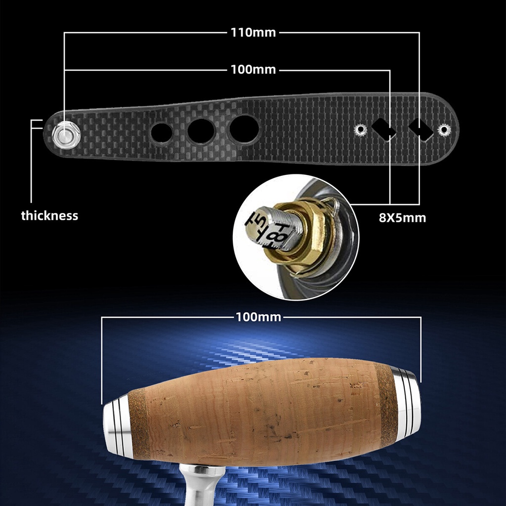 PBM Fishing on X: Custom Reel Handle - Ultimate Jigging T Bar 092 Handle -  Blue/Silver for Shimano Daiwa reels.    / X