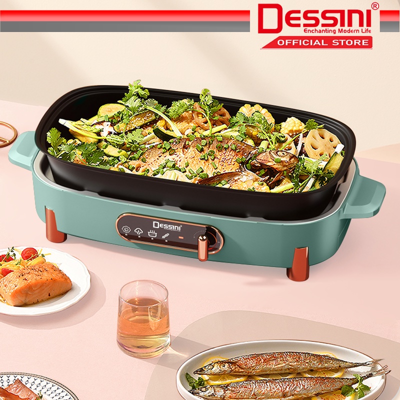DESSINI ITALY Electric Cooker Steamboat Hot Pot Casserole Non Stick ...
