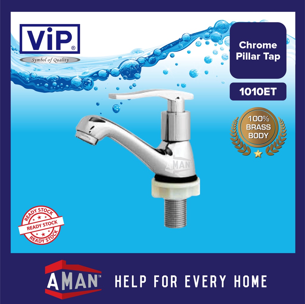 ViP High Quality Chrome Plated Brass Body Bathroom Toilet Faucet Pillar ...