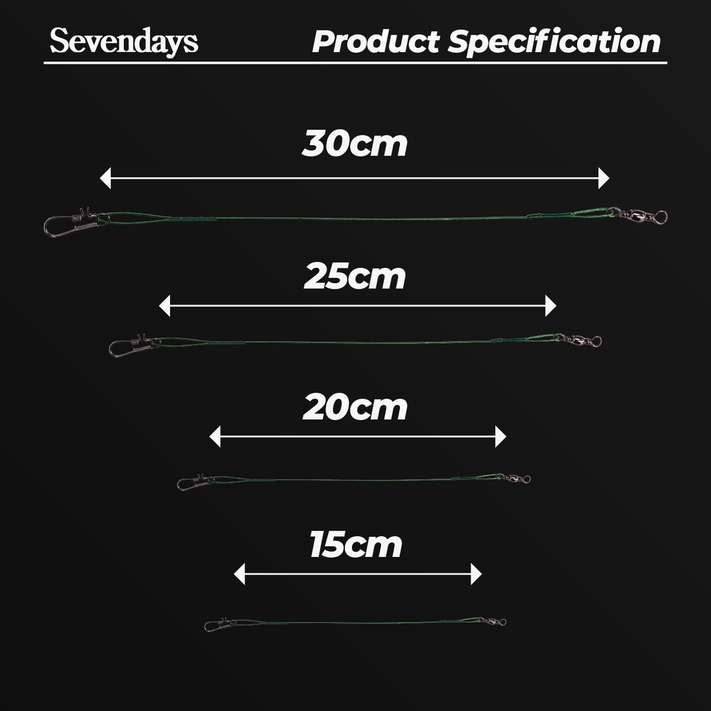 Daiwa Prorex Titane Câble Leader – Bas De Ligne Acier Pour Brochet, 30 Cm, Résistance 12 Kg – Titanium Haute Qualité, Anti-Abrasion