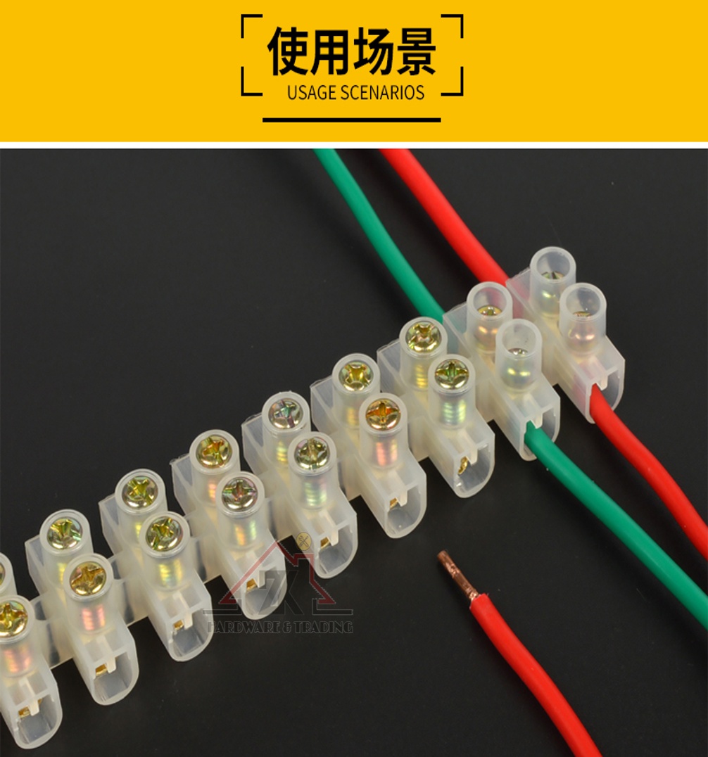PVC WIRE CONNECTOR 5A / 10A / 15A / 20A / 30A 12WAYS TERMINAL BLOCK ...