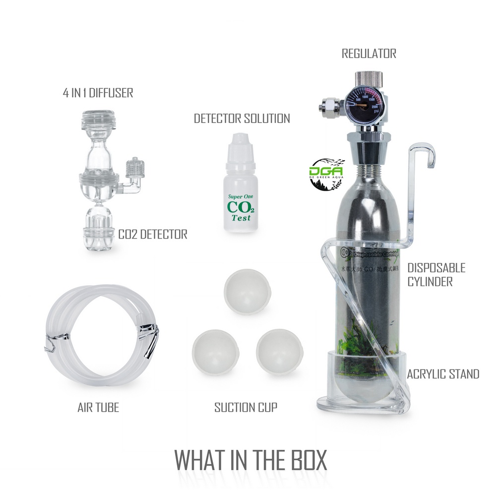 Taiwan Classic Disposable Co2 Kit Co2 Supply Set（台湾抛弃式Co2套装） | Shopee ...