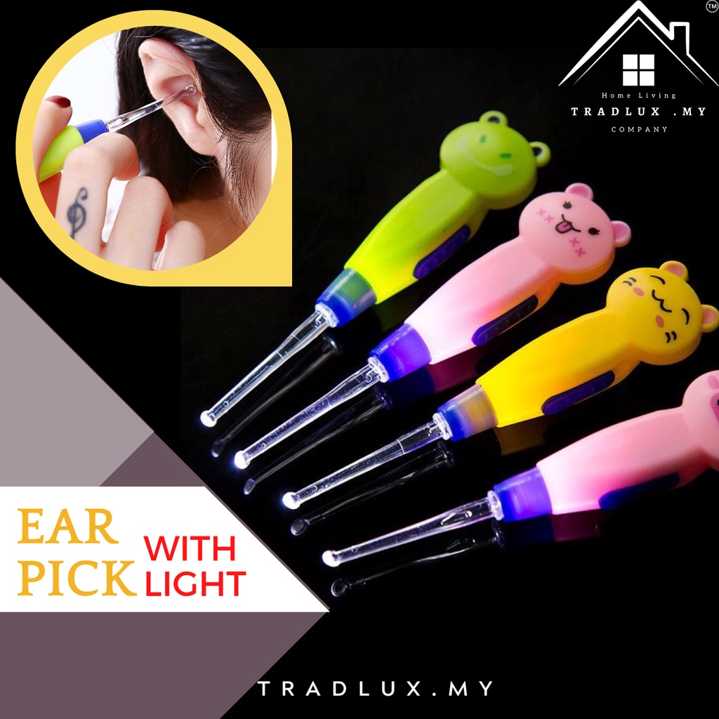 Tradlux Ear Pick LED Ear Pick Infant Cartoon Animal Detachable Cleaning ...