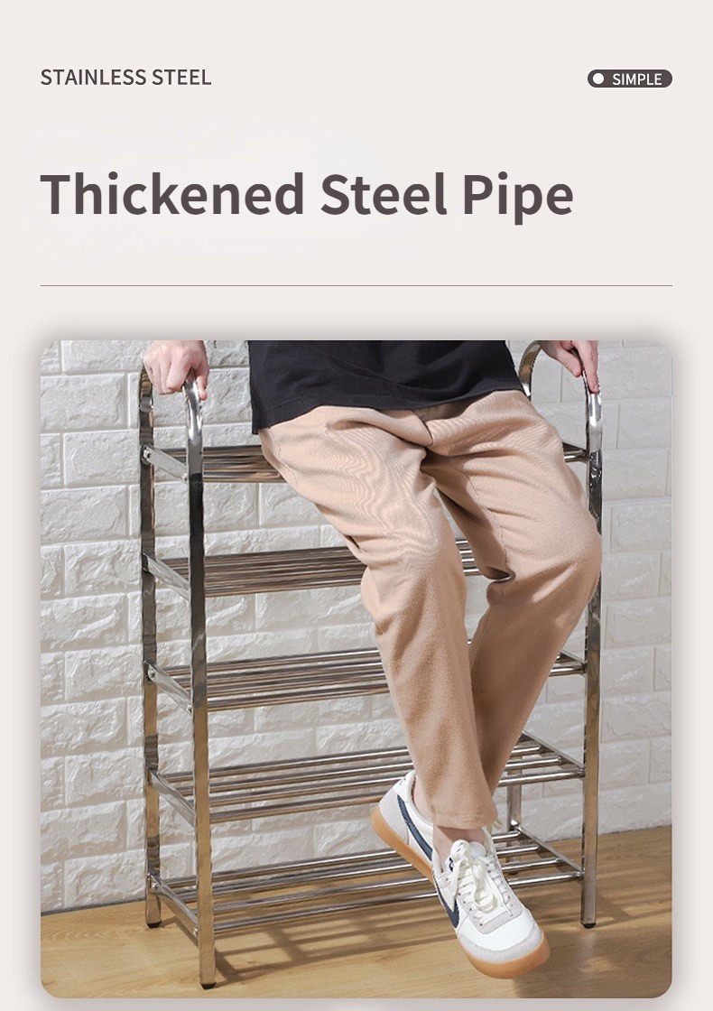 Stainless Steel Shoes Rack Indoor Outdoor Rack Shoe Rack Shelf