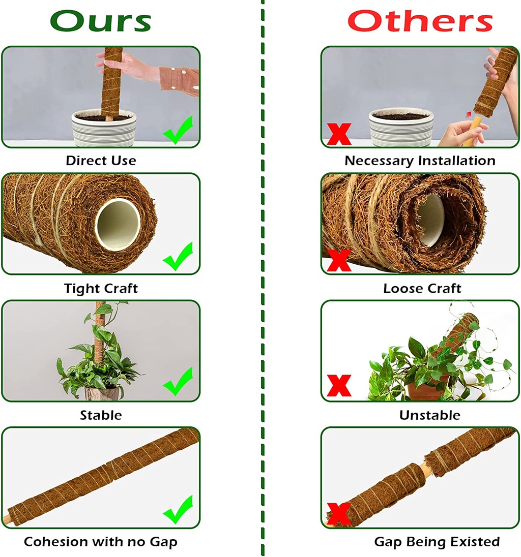 Coco Stick Climbing Pole Plants Fiber Coir Totem Good Quality Batang ...