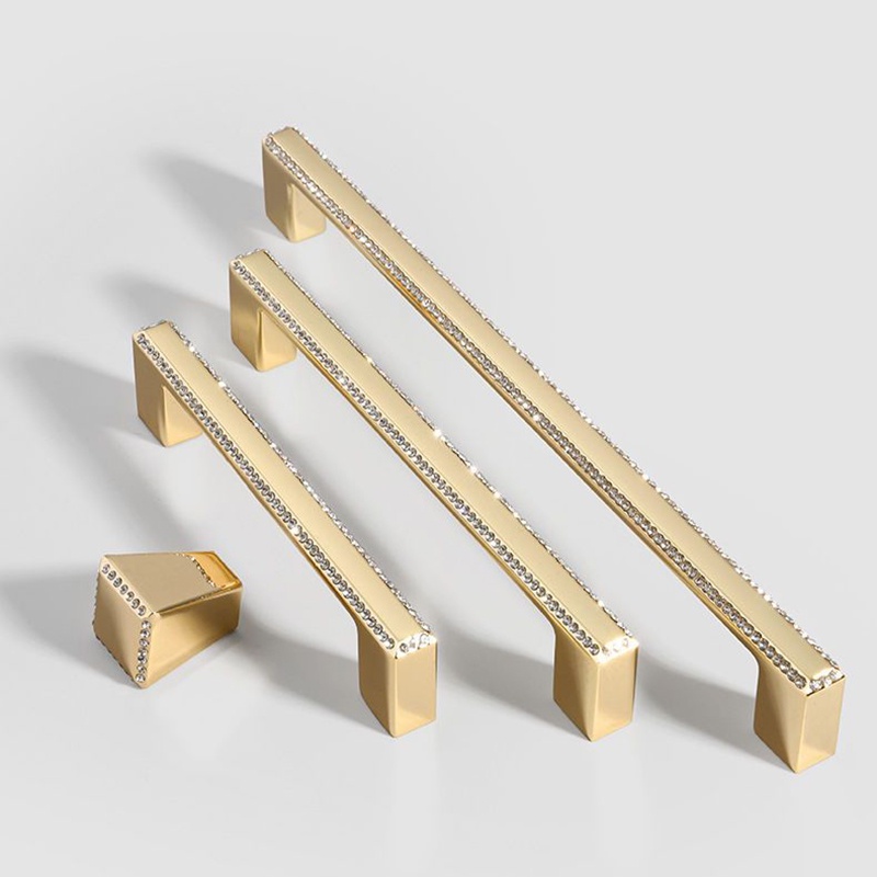 Diamond Crystal Handles for Cabinets and Drawers Modern Black Furniture ...