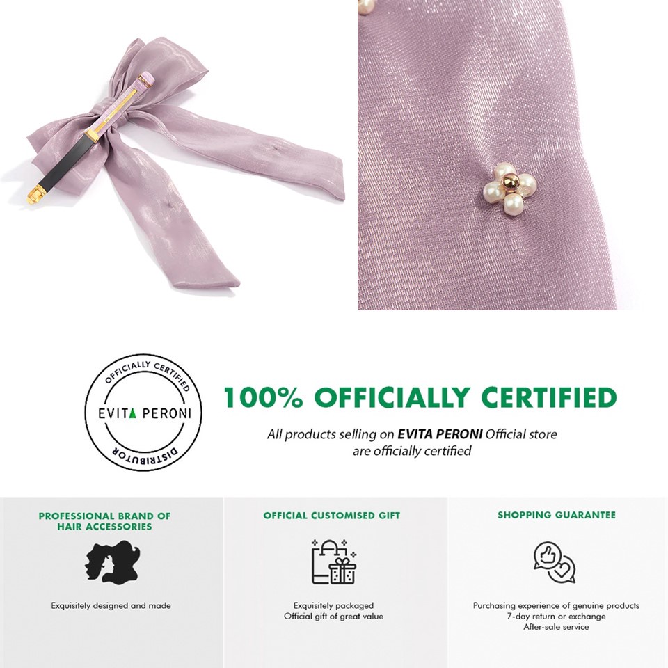 EVITA PERONI | Irelyn Ribbon Barrette | Premium Stylish Ribbon Hair ...
