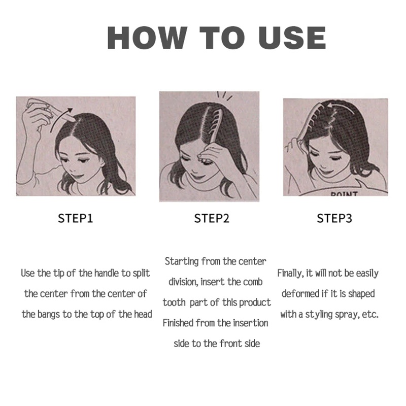 New Hair Fluffy Comb Hair Style Comb Instant Hair Volumizer Curly ...