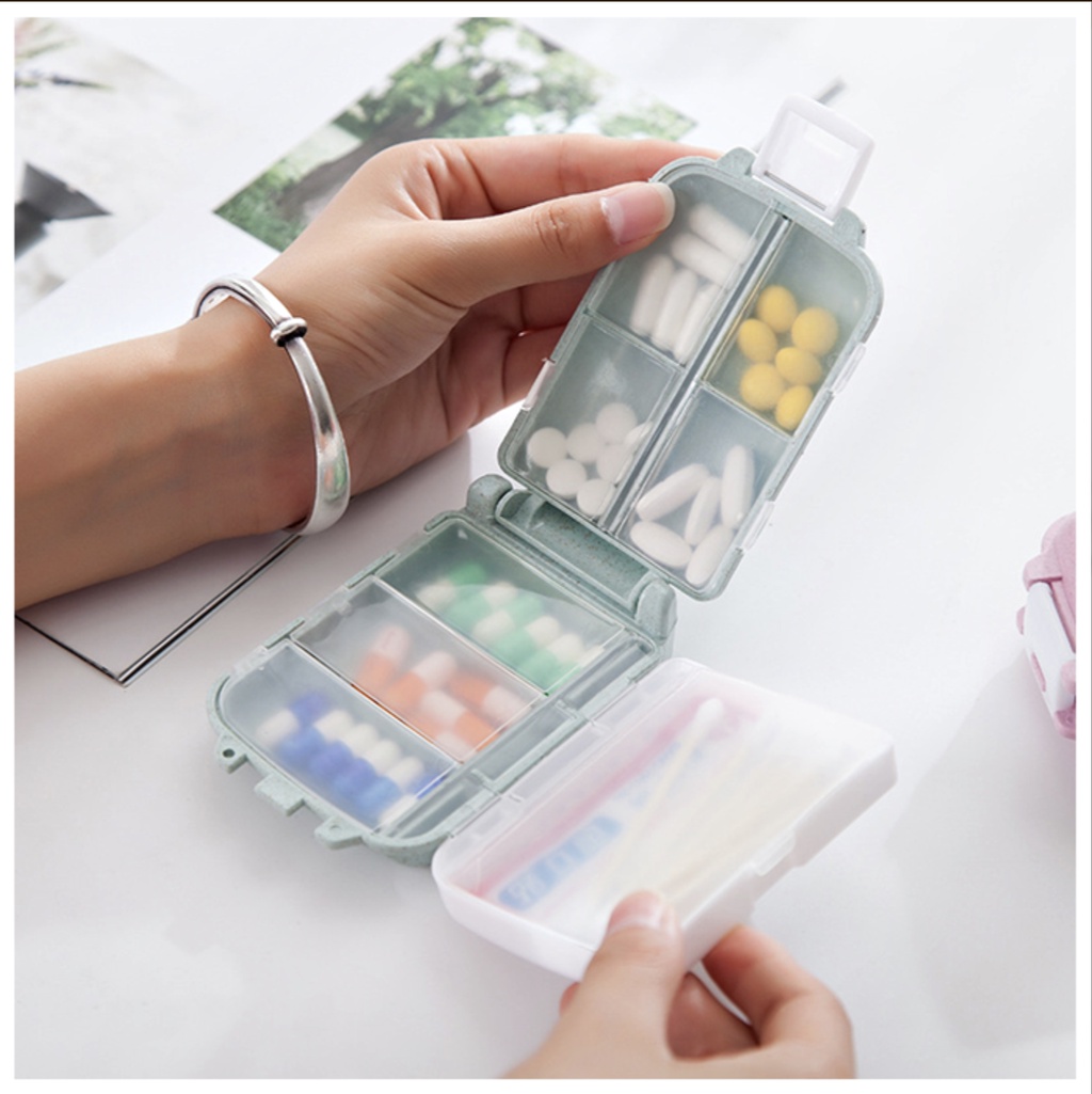 Travel Pill Box Kotak Ubat Travel 3 Layer Compartments Classification ...