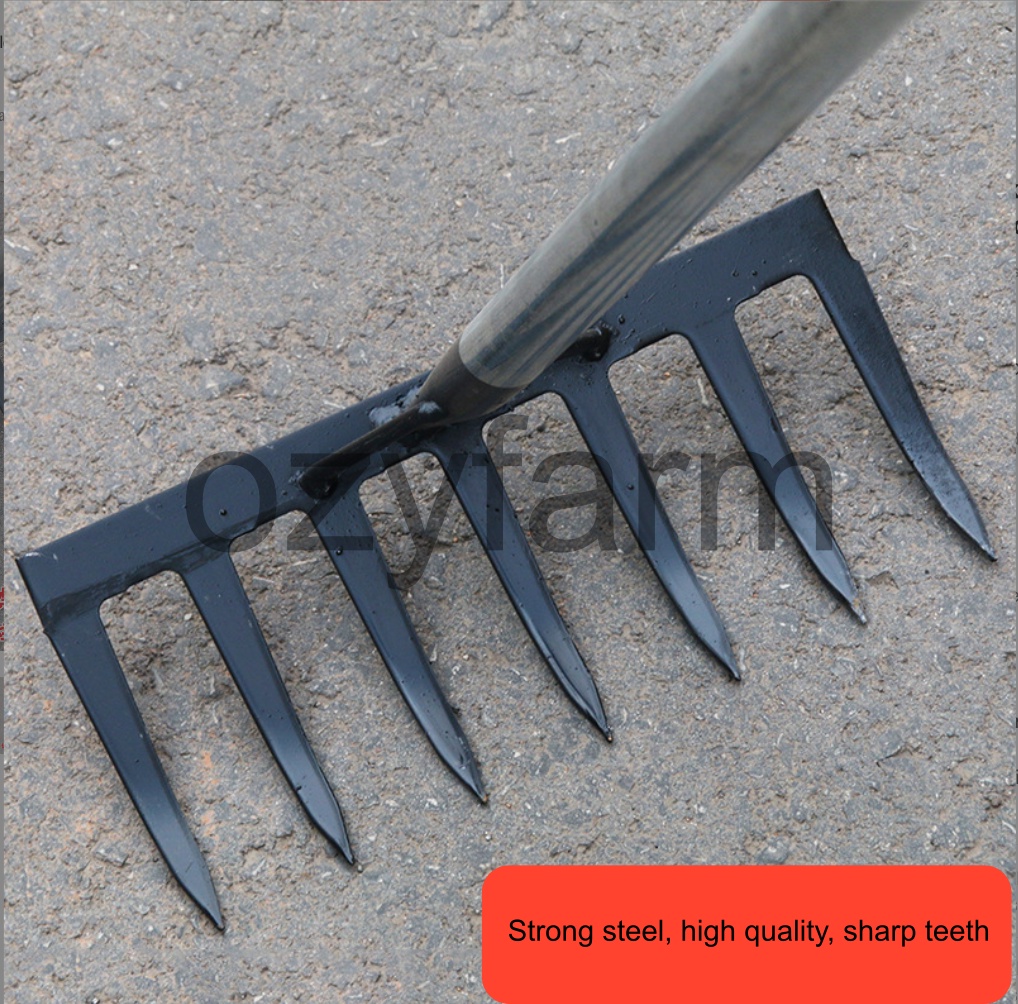 Penyakar rumput besi metal grass rake penyapu pencakar besi | Shopee ...