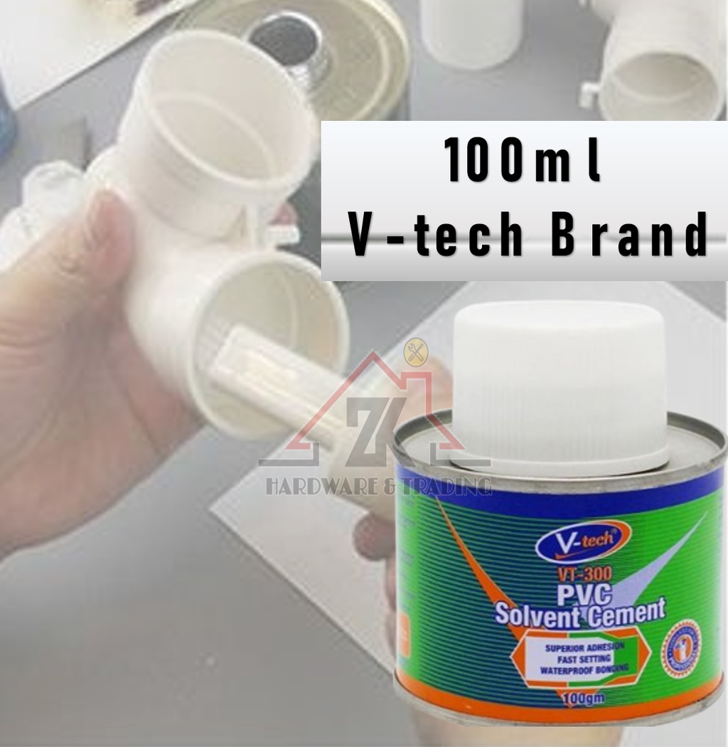 PVC Pipe Glue Solvent Gum Paip Water Piping Solvent Cement Gum 100g PVC